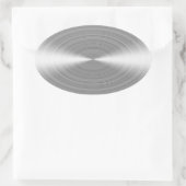 Pinselstrich stainless ovaler aufkleber (Tasche)