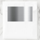 Pinselstrich stainless rechteckiger aufkleber (Tasche)