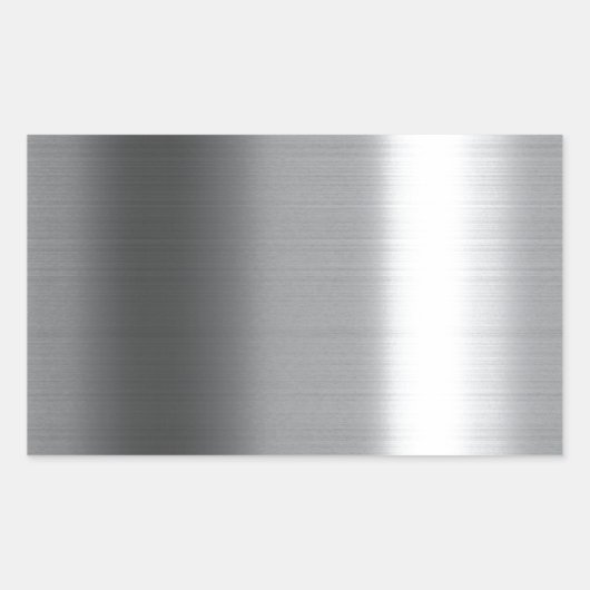 Pinselstrich stainless rechteckiger aufkleber (Vorderseite)