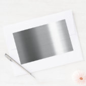 Pinselstrich stainless rechteckiger aufkleber (Umschlag)