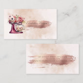 Pinselstrich Stroke Glitzer Red Mixer Wasserfarbe Visitenkarte (Vorne/Hinten)