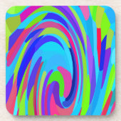 Pinselstrich Swirl Untersetzer (Vorderseite)