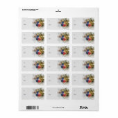 Pinselstrich Texas Flag Weihnachtsschmuck Kunst Ge Adressaufkleber (Vorne)