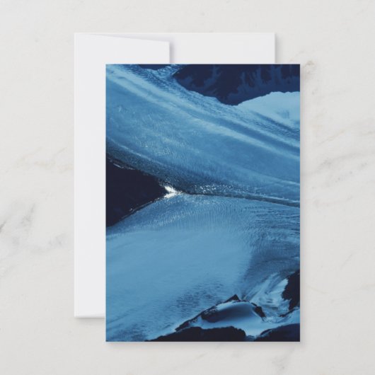 Pinselstrich und Pinselstrich, blau und schwarz Save The Date (Rückseite)