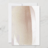 Pinselstrich und Terracotta Pinselstriche Minimale Save The Date (Rückseite)