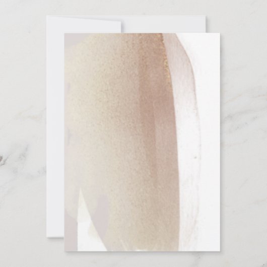 Pinselstrich und Terracotta Pinselstriche Minimale Save The Date (Rückseite)