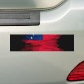 Pinselstrich unter der Flagge von Samoa, nationale Autoaufkleber (Auf Auto)