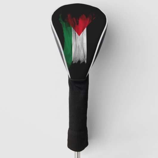 Pinselstrich unter der palästinensischen Flagge, n Golf Headcover (Vorderseite)