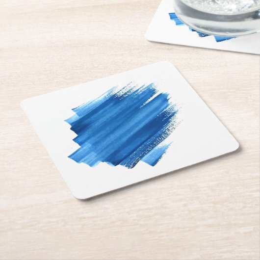 Pinselstrich-Untersetzer 🖌️ Rechteckiger Pappuntersetzer (angewinkelt)