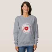 Pinselstrich Vinyl Record mit der Word-Liebe Sweatshirt (Vorne ganz)
