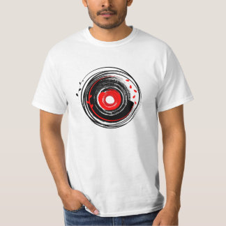 Pinselstrich Vinyl Record Retro Grunge T-Shirt