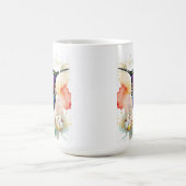 Pinselstrich-Vogel-Kunst Kaffeetasse (Mittel)