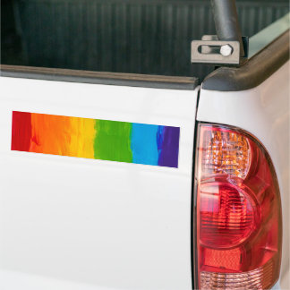 Pinselstrich Wasserfarbenregenbogen Autoaufkleber