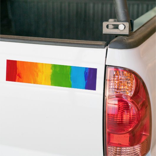 Pinselstrich Wasserfarbenregenbogen Autoaufkleber (Auf Lkw)