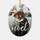 Pinselstrich-Weihnachten | PERSONALISIERTES FOTO Keramikornament (Vorne)