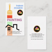 Pinselstrich Zuhause Colors Handyman Visitenkarte (Vorne/Hinten)