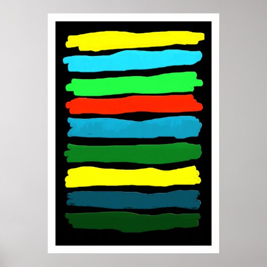 Pinselstriche #5 (V.2) Poster (Vorne)