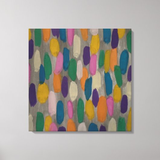 Pinselstriche Abstrakt Art Canvas Print Leinwanddruck (Vorderseite)