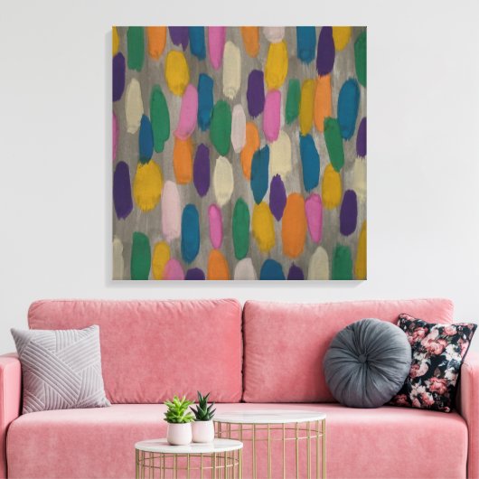 Pinselstriche Abstrakt Art Canvas Print Leinwanddruck (Insitu (Wohnzimmer))
