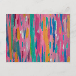 Pinselstriche Abstrakt drucken Postkarte