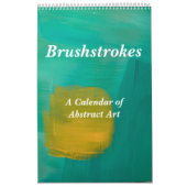 Pinselstriche Abstrakte Kunst Einseitiger Kalender (Titelbild)