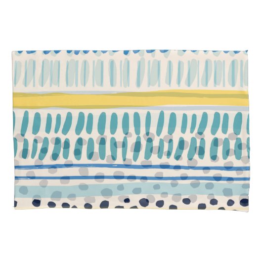 Pinselstriche: Abstrakter Nahtloser Spaß Kissenbezug (Vorderseite)