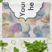 Pinselstriche abstraktes Design Geschirrtuch (Gefaltet)