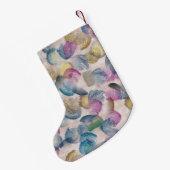 Pinselstriche abstraktes Design Kleiner Weihnachtsstrumpf (Rückseite (Hängend))