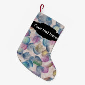 Pinselstriche abstraktes Design Kleiner Weihnachtsstrumpf (Vorderansicht (hängend))