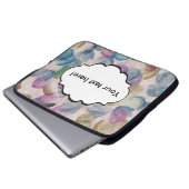 Pinselstriche abstraktes Design Laptopschutzhülle (Vorne Knopf)