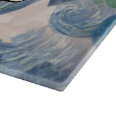 Pinselstriche abstraktes Design Schneidebrett (Ecke)