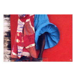 Pinselstriche an der senegalesischen Winde Fotodruck