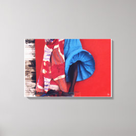 Pinselstriche an der senegalesischen Winde Leinwanddruck