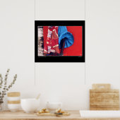 Pinselstriche an der senegalesischen Winde Poster (Küche)