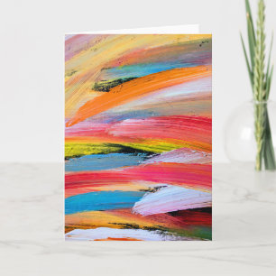 Pinselstriche Blank Grußkarte Karte