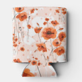 Pinselstriche: Blütenfarben Nahtlos. Dosenkühler (Rückseite)