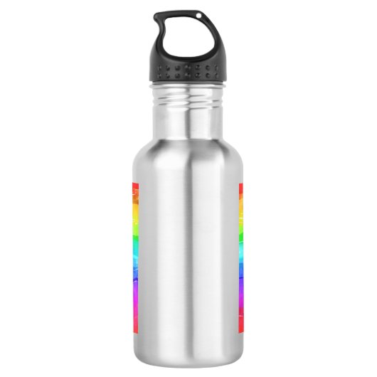 Pinselstriche Edelstahlflasche (Rückseite)