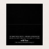 Pinselstriche, Entfernungsschalter, Adresskartenwe Visitenkarten (Innenseite Aufgefaltet)