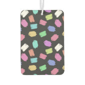 Pinselstriche, farbenfrohe Pinselstriche Autolufterfrischer (Rückseite)