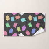 Pinselstriche, farbenfrohe Pinselstriche Badhandtuch Set (Handtuch)