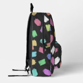 Pinselstriche, farbenfrohe Pinselstriche Bedruckter Rucksack (Links)