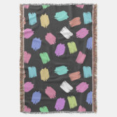 Pinselstriche, farbenfrohe Pinselstriche Decke (Vorderseite Vertikal)