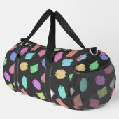 Pinselstriche, farbenfrohe Pinselstriche Duffle Bag (Rechte Ecke)
