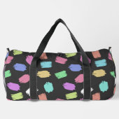 Pinselstriche, farbenfrohe Pinselstriche Duffle Bag (Rückseite)