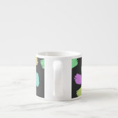 Pinselstriche, farbenfrohe Pinselstriche Espressotasse (Rückseite)