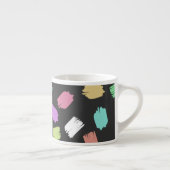 Pinselstriche, farbenfrohe Pinselstriche Espressotasse (Rechts)