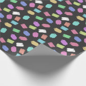 Pinselstriche, farbenfrohe Pinselstriche Geschenkpapier (Ecke)