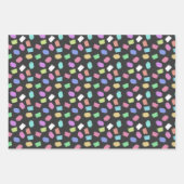 Pinselstriche, farbenfrohe Pinselstriche Geschenkpapier Set (Vorderseite 3)