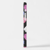 Pinselstriche, farbenfrohe Pinselstriche iPhone Hülle (Linke Seite)