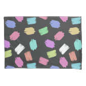 Pinselstriche, farbenfrohe Pinselstriche Kissenbezug (Vorderseite)